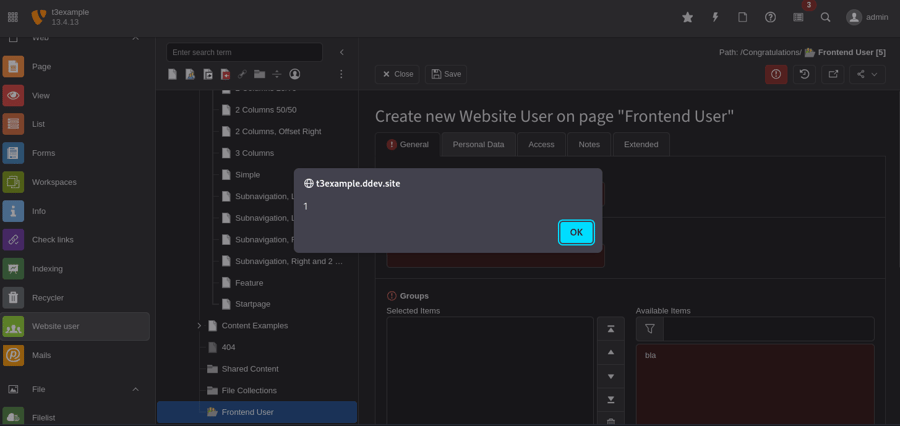 ms modules stored XSS execution
